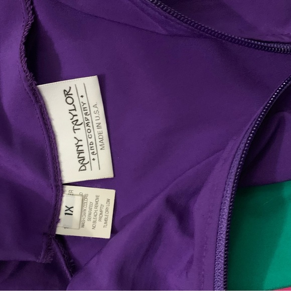 Vintage Danny Taylor Windbreaker w Shoulder Pads - Picture 2 of 5